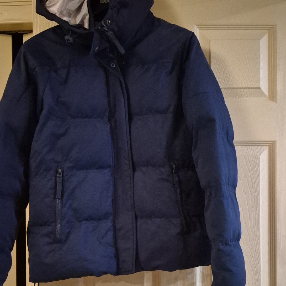 Navy Blue Puffer Jacket